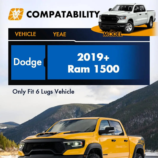 Fitment 1.5" Hub Wheel Spacers for 2019+ Dodge Ram 1500 Dynofit