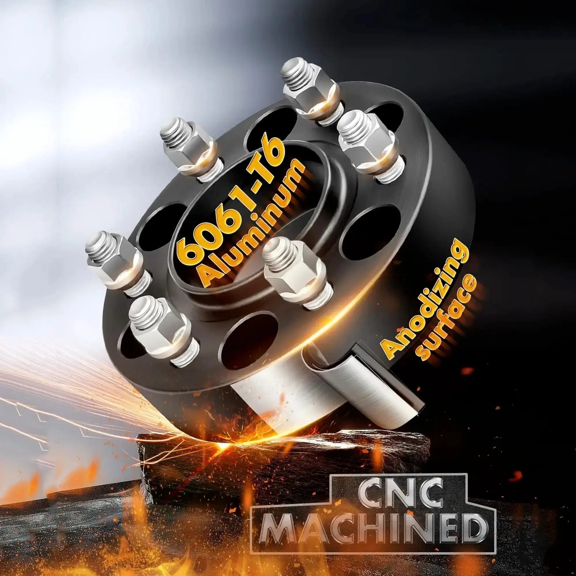 Dynofit 1.5" Hub Wheel Spacers for 2019+ Dodge Ram 1500 Anodizing surface