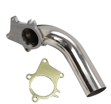 Dynofit T3/T4 T04E Turbo Downpipe 2.5" Stainless Exhaust Dump Pipe with 5-Bolt Flange and Gasket