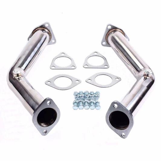 Dynofit Downpipe Exhaust Test Pipes for 2003–2007 Nissan 350Z / Infiniti G35 VQ35DE with Gaskets and Bolts