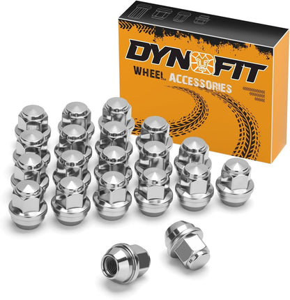 20 Pcs M12x1.5 Silver OEM Wheel Lug Nuts | 60° Conical Seat
