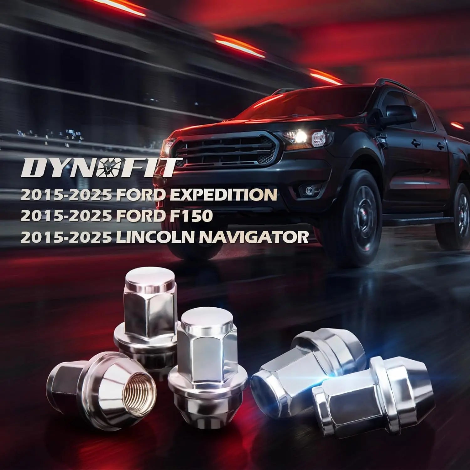 Dynofit 24PCS M14x1.5 Lug Nuts for 2015-2019 Expedition F-150 Fitment
