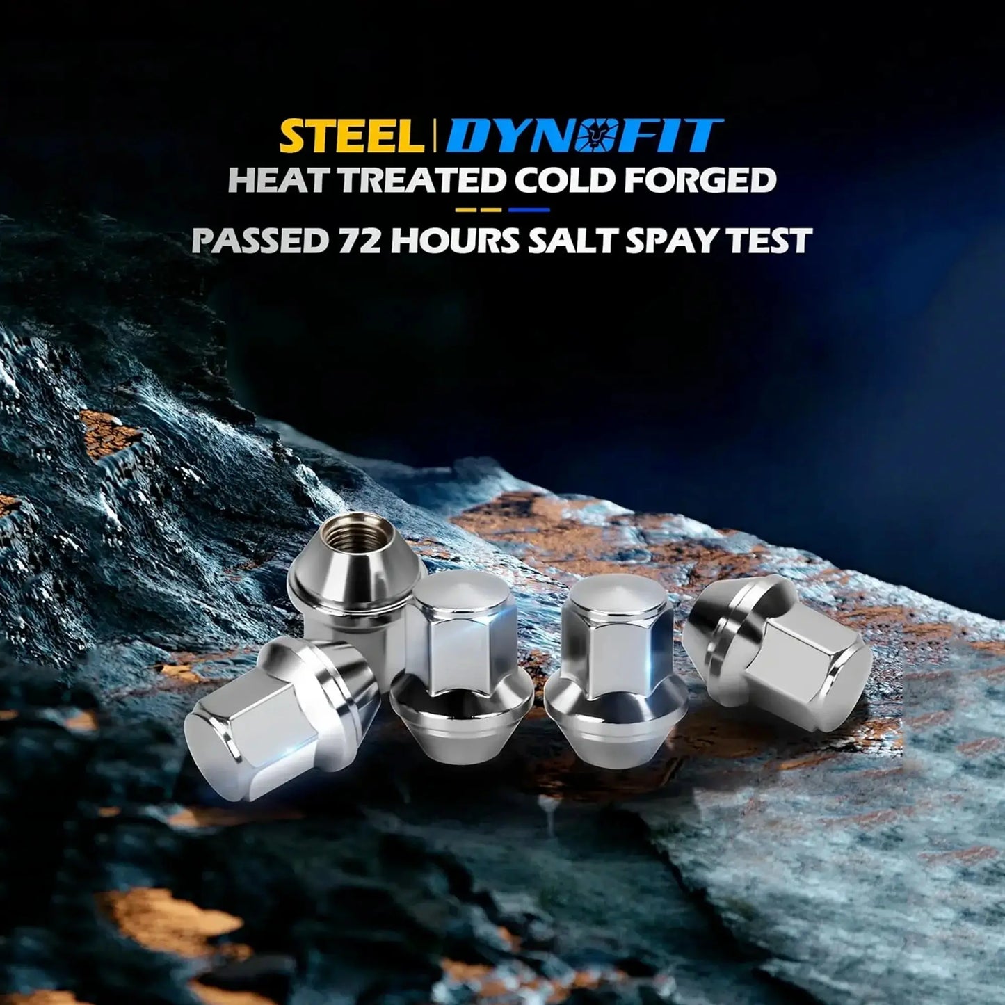Dynofit M14x1.5 Chrome Lug Nuts for Ford advantages