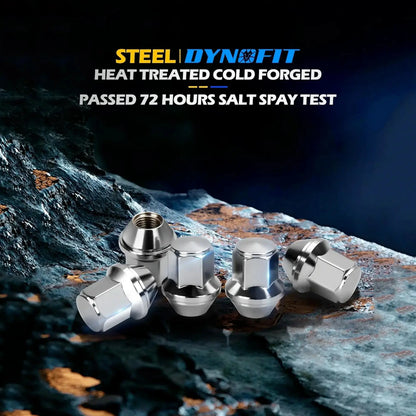 Dynofit M14x1.5 Chrome Lug Nuts for Ford advantages