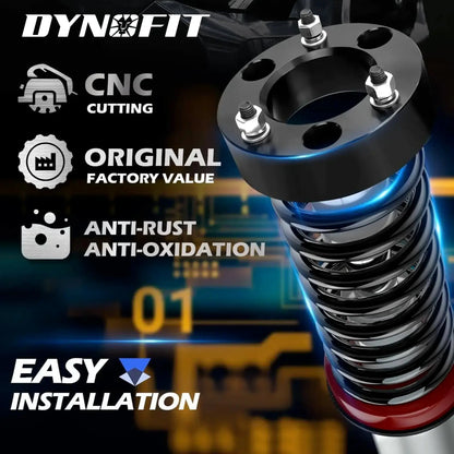 Dynofit 2.5" Front Leveling Lift Kit for 2004-2025 Ford F150 Easy Installation