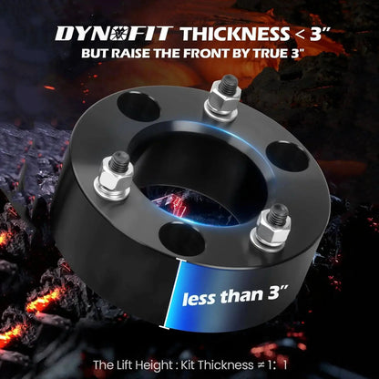 Dynofit 3" Front Leveling Lift Kit for 2004-2023 Ford F150 2WD/4WD Thickness