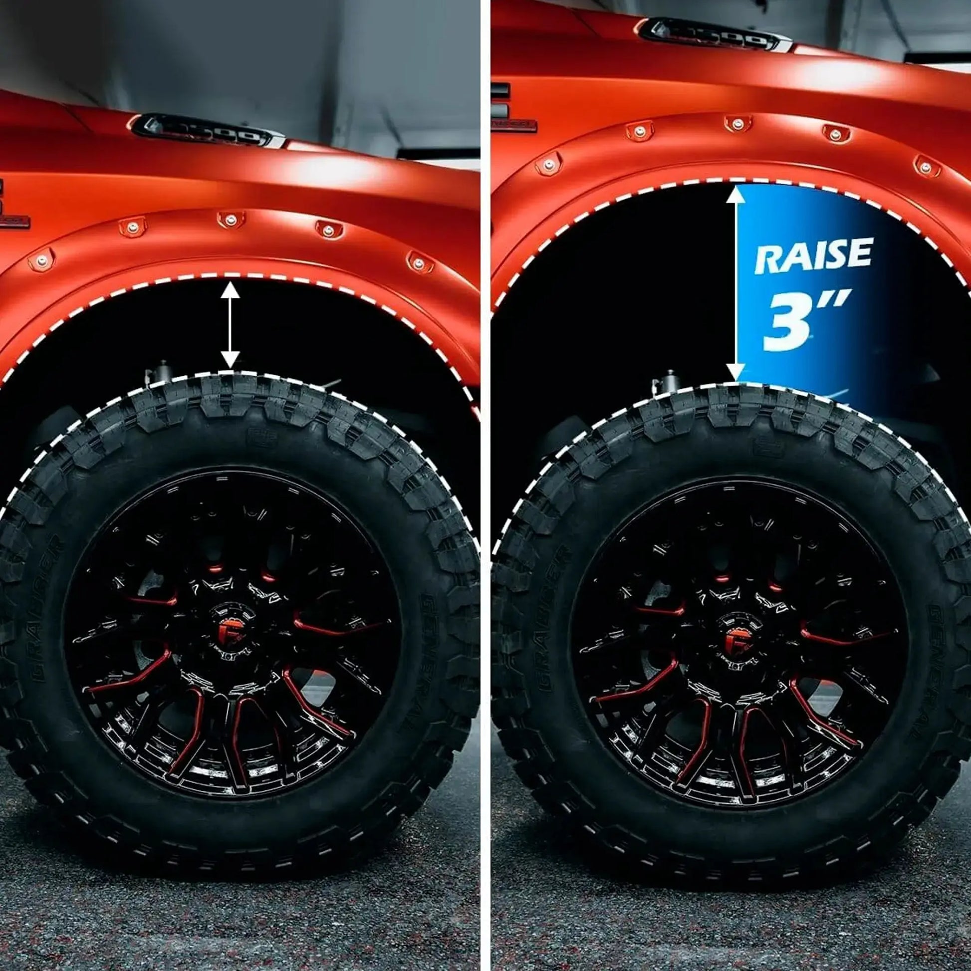 Dynofit 3" Front Leveling Lift Kit for 2004-2023 Ford F150 2WD/4WD Raise 3"