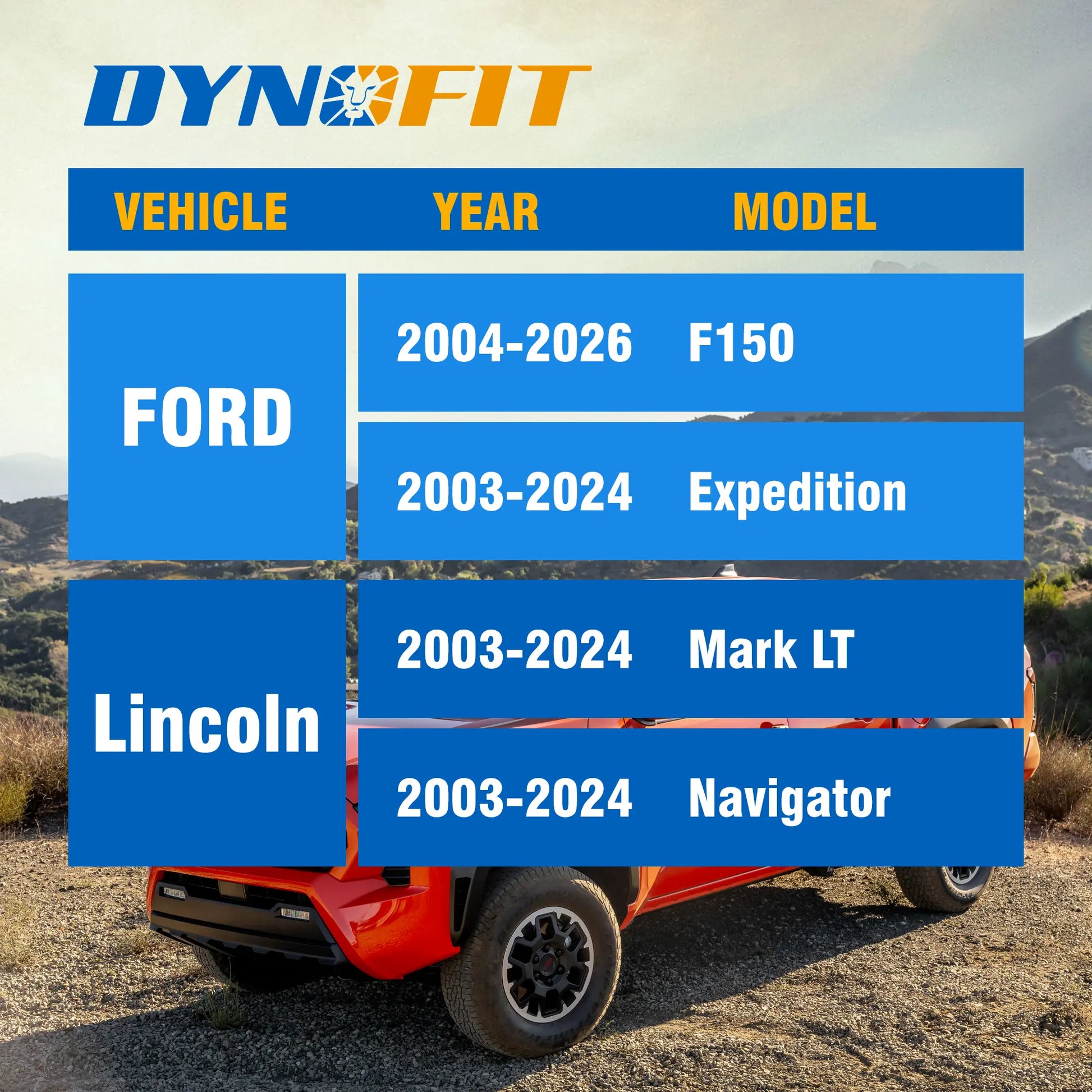 3" Front Leveling Lift Kit for 2004-2023 Ford F150 2WD 4WD Dynofit Auto