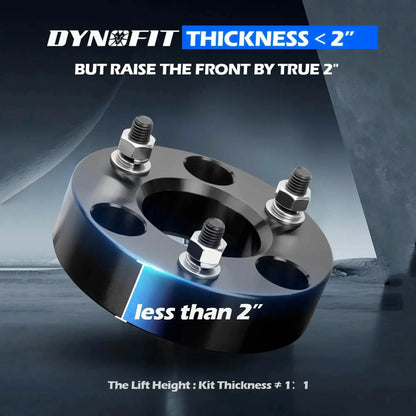 Dynofit 2" Front Leveling Lift Kit for 2006-2025 Dodge Ram 1500 2005-2010 Dakota Thickness
