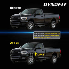 Dynofit 2" Front Leveling Lift Kit and Shock Extenders for 2014-2024 Dodge Ram 2500 3500 4WD Fitment