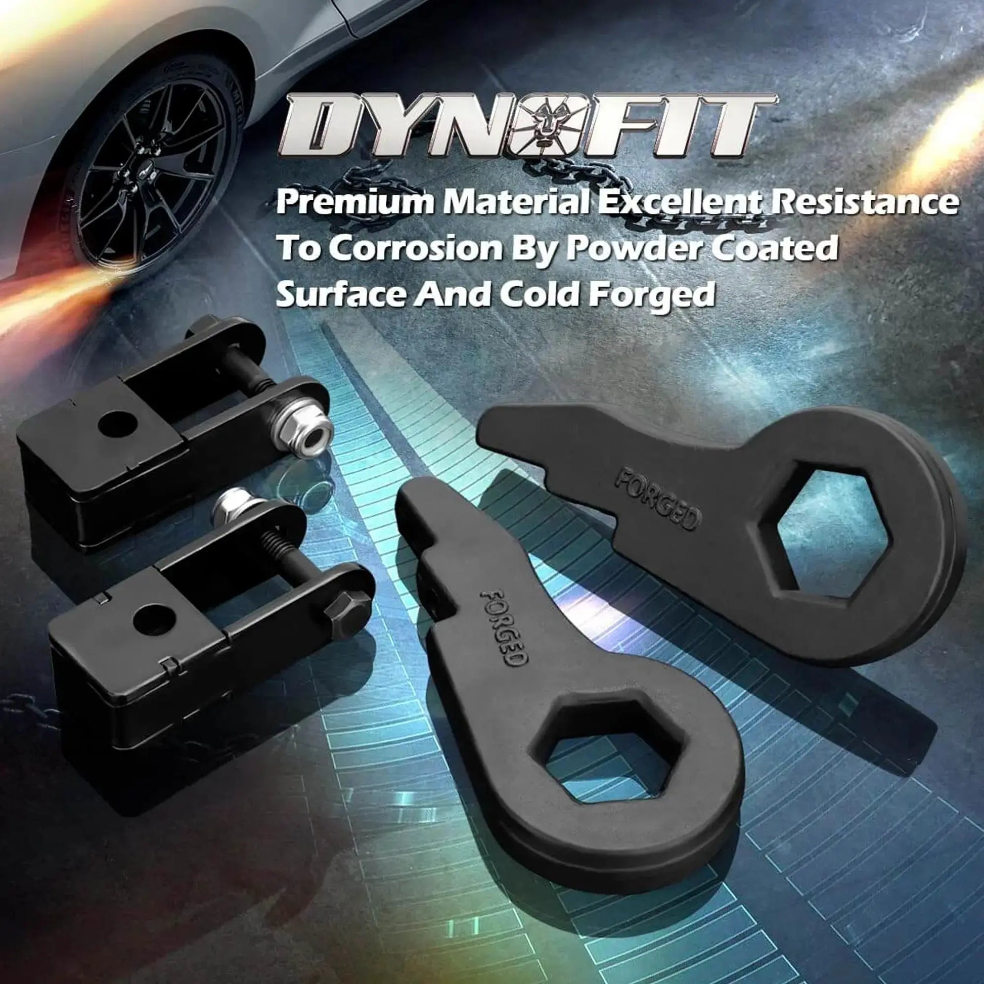 Dynofit 1-3" Adjustable Front Leveling Lift Kit for 1999-2007 Chevy Silverado 1500 GMC Sierra 1500
