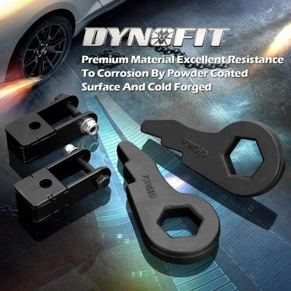 Dynofit 1-3" Adjustable Front Leveling Lift Kit for 1999-2007 Chevy Silverado 1500 GMC Sierra 1500
