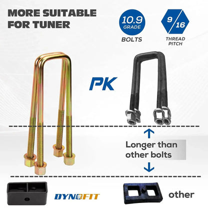 Dynofit 3" Front and 2" Rear Leveling Lift Kits for Chevy Silverado 1500 GMC Sierra 1500 2WD/4WD VS Other