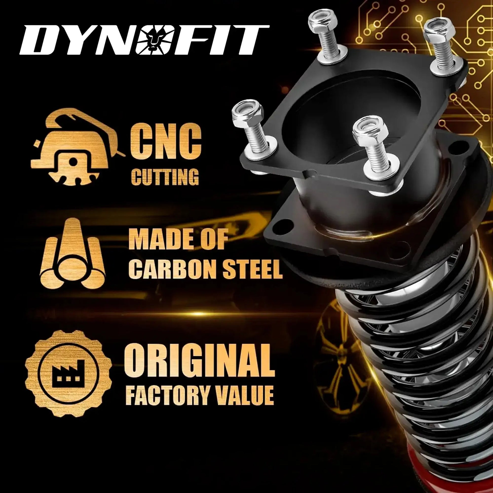 Dynofit 2.5" Front and 1.25" Rear Full leveling Lift Kit for 2011-2019 Ford Explorer Easy Installation