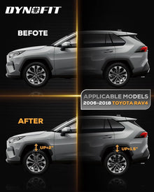Dynofit 2" Front and 1.5" Rear Full Leveling Lift Kits for 2006-2018 Toyota RAV4 Fitment
