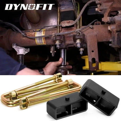 Dynofit 2" Rear Lift Block Kits for 2007-2024 Chevy Silverado 1500 GMC Sierra 1500 Installation