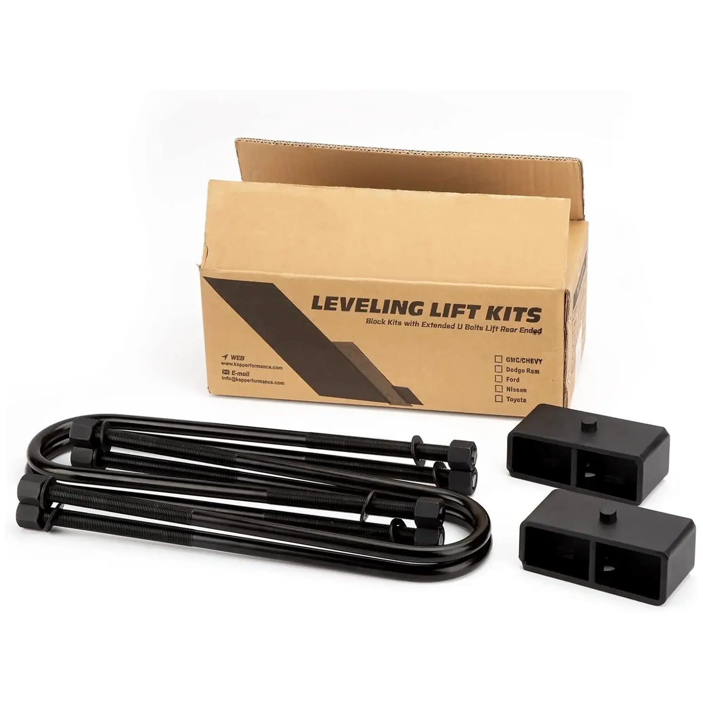Dynofit 2" Rear Lift Block Kits for 1999-2010 Ford F250 F350 Super Duty 2WD 4WD