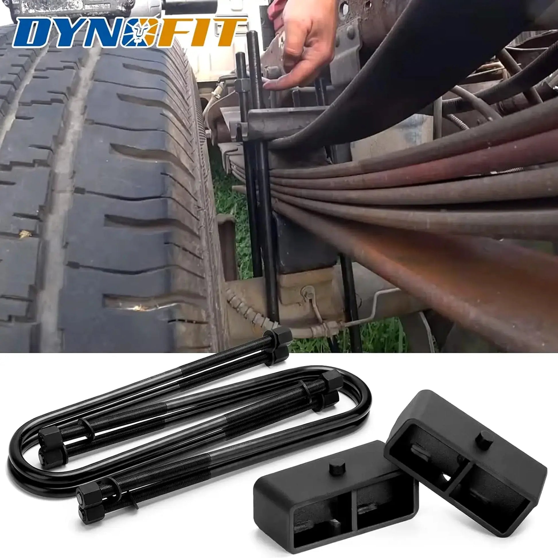 Dynofit 2" Rear Lift Block Kits for 1999-2010 Ford F250 F350 Super Duty 2WD 4WD Installation