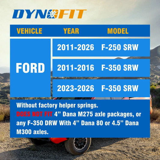 2" Rear Lift Kits for 2011-2024 Ford F250 F350 Super Duty 2WD 4WD