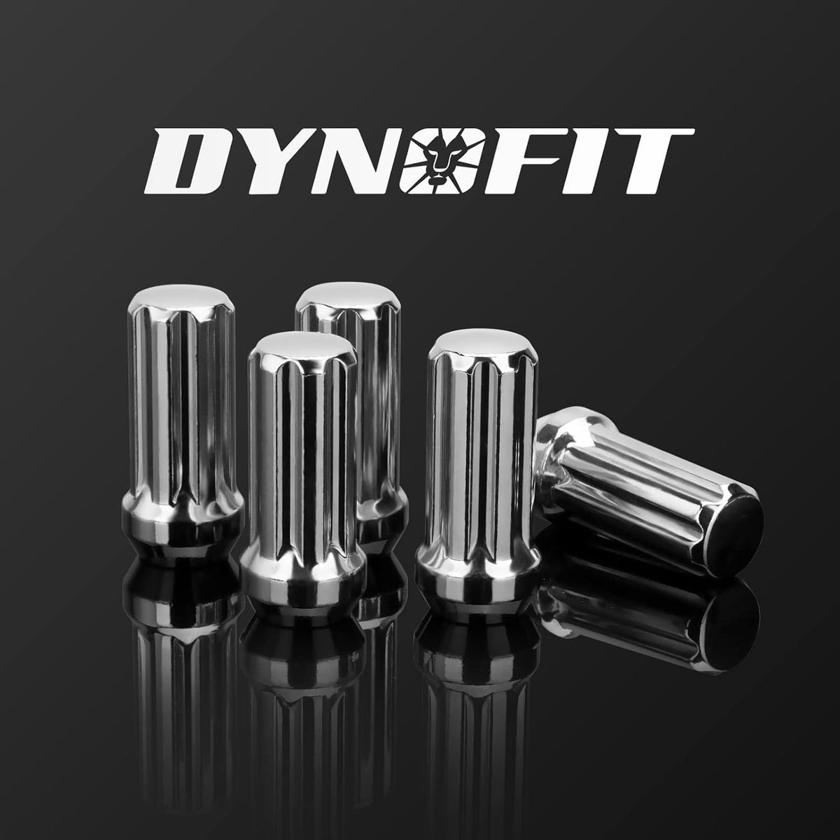 M14x1.5 Chrome Wheel Lug Nuts | 60° Conical Seat with 1 Socket Key