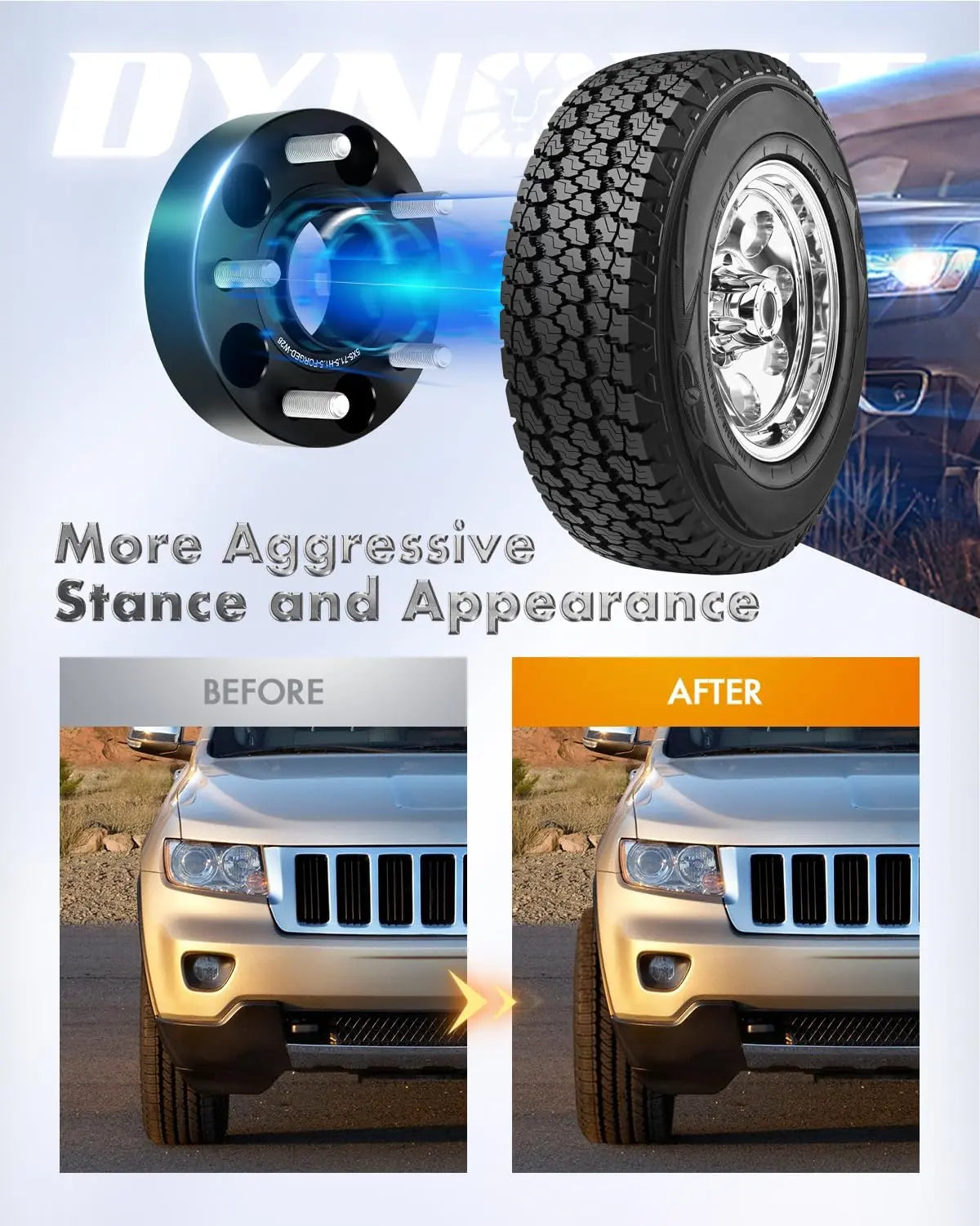 1.5" 5x5 Wheel Spacers for Jeep Wrangler JK Grand Cherokee WJ WK Commander XK HubCentric