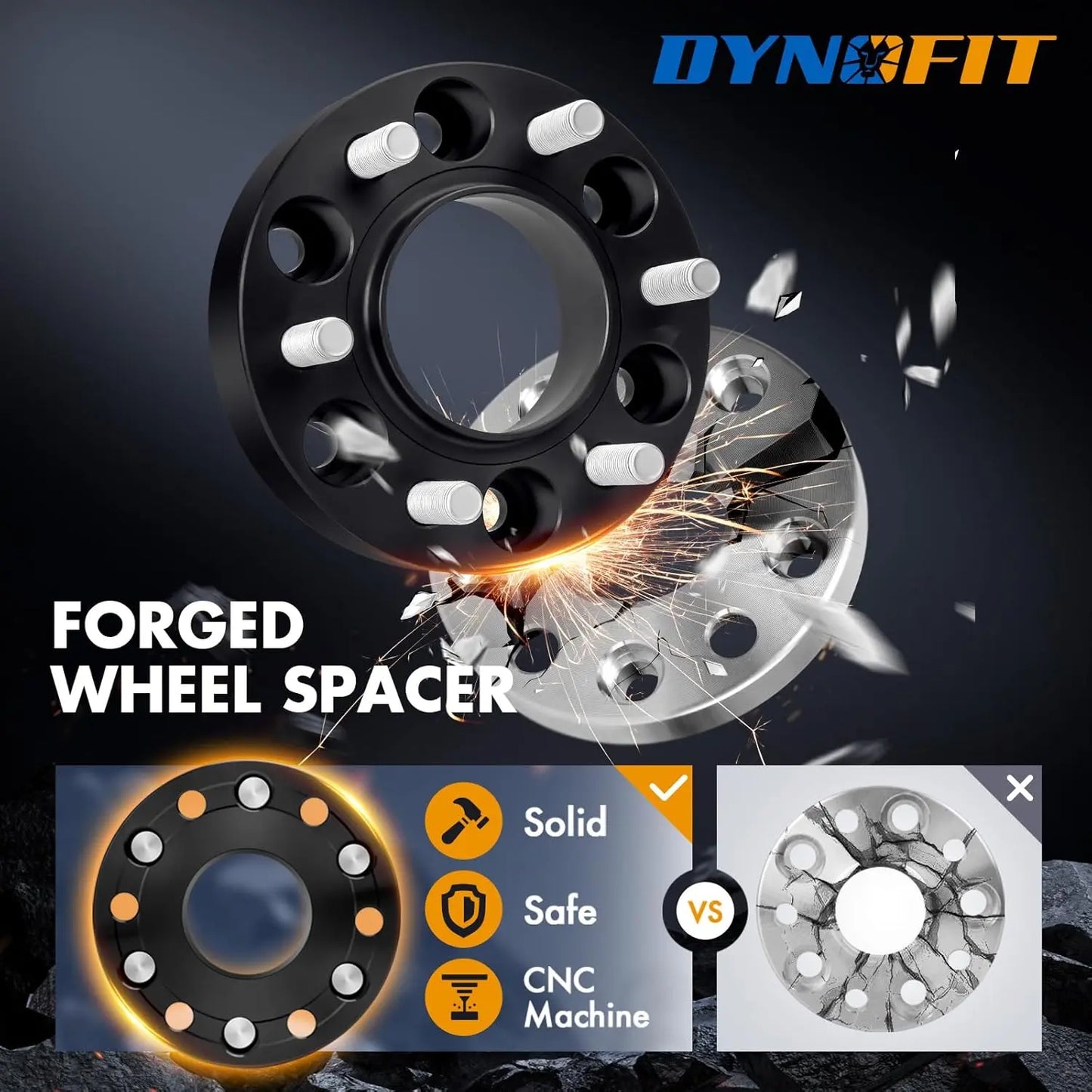 Dynofit 6x135 Hub Wheel Spacers for 2015-2025 Ford F150 Solid and Safe
