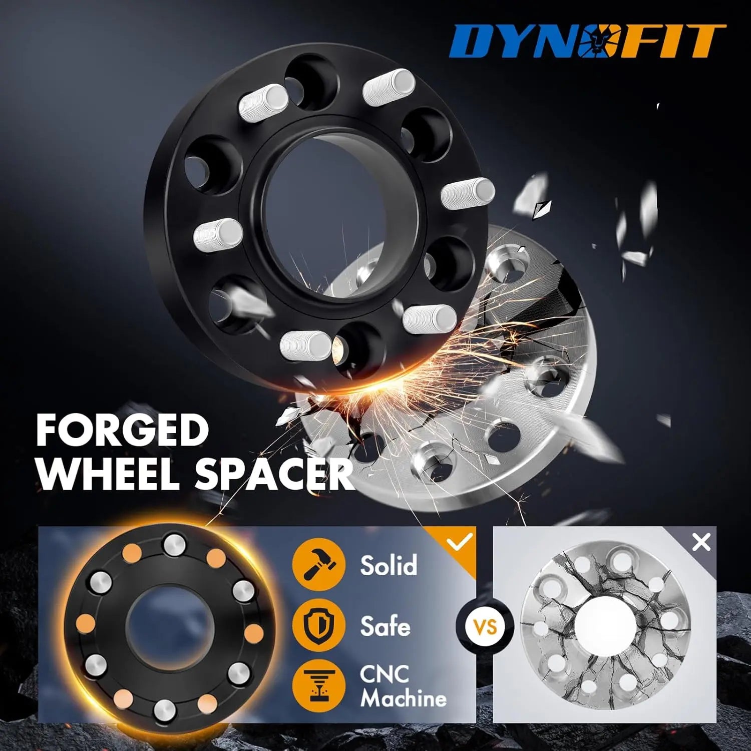 Dynofit 6x135 Hub Wheel Spacers for 2015-2025 Ford F150 Solid and Safe