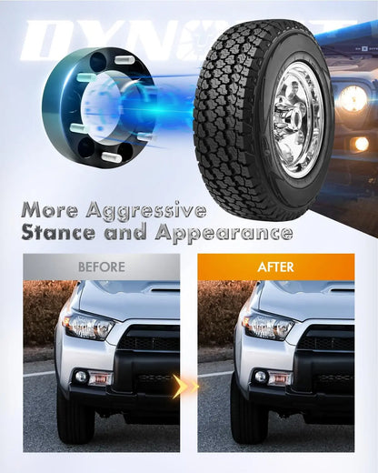 2" 6x5.5 Wheel Spacers for Toyota 4Runner Tacoma FJ Cruiser Isuzu M12x1.5