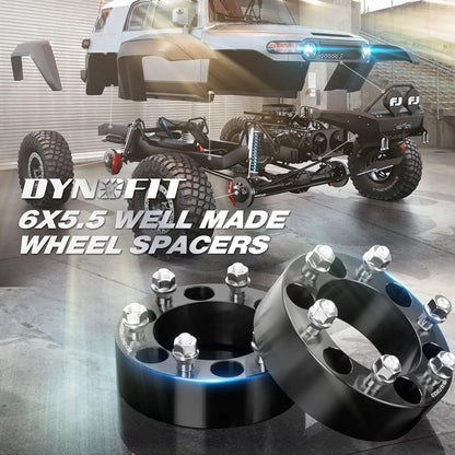 2" 6x5.5 Wheel Spacers for Toyota 4Runner Tacoma FJ Cruiser Isuzu M12x1.5
