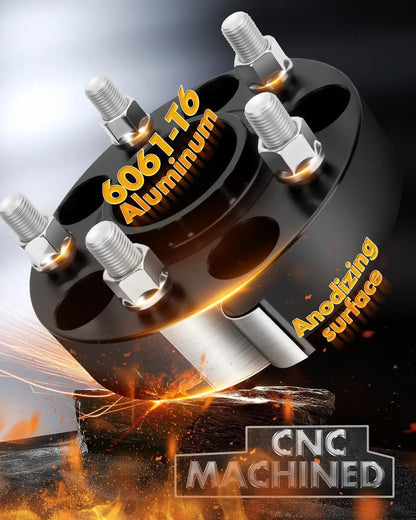 Dynofit 1.5" 5x5 Hub Wheel Spacers for Jeep Wrangle Grand Cherokee Gladiator CNC MACHINED