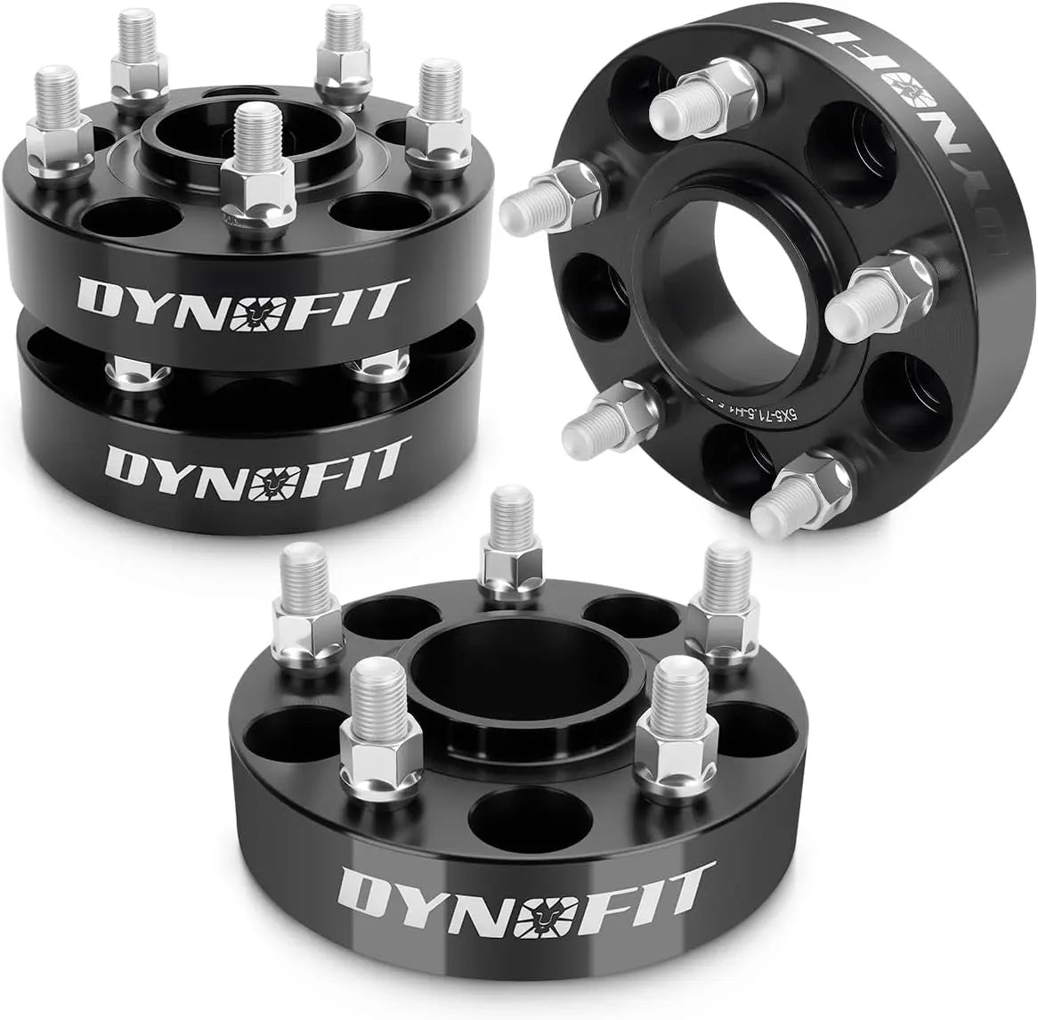 Dynofit 1.5" 5x5 Hub Wheel Spacers for Jeep Wrangle Grand Cherokee Gladiator