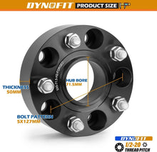 2" 5x127 Wheel Spacers for Jeep Wrangler JK/JKU Grand Cherokee WJ/WK Commander XK Hubcentric
