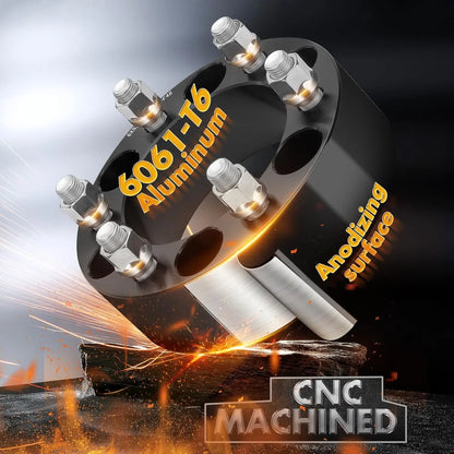 2" 6x5.5 Wheel Spacers for Chevy Silverado 1500 Sierra 1500 Yukon Ram 1500