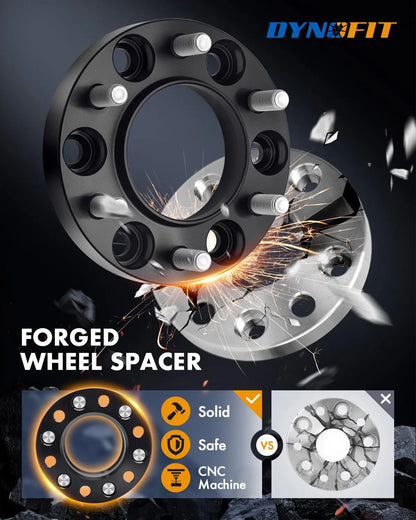 1" Hub Wheel Spacers for Toyota Tacoma Dynofit Solid and Safe