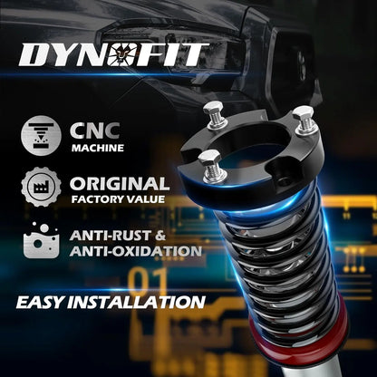 Dynofit 1.5" Front Leveling Lift Kit for Toyota Tacoma 4Runner and FJ Cruiser Easy Installation
