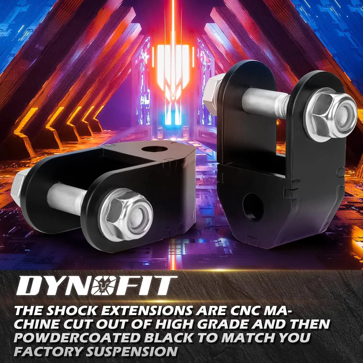 Dynofit 2"-4" Rear Shock Extensions for Chevy Silverado 1500 GMC Sierra 1500