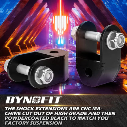 Dynofit 2"-4" Rear Shock Extensions for Chevy Silverado 1500 GMC Sierra 1500