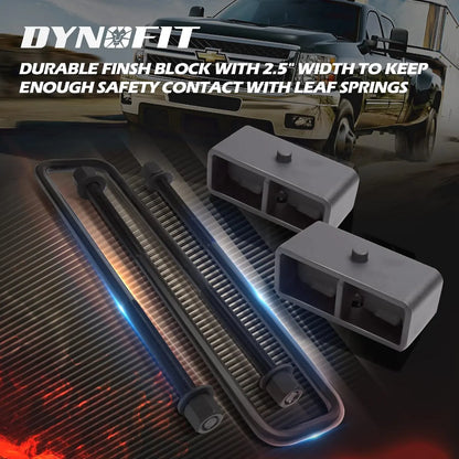 Dynofit 2" Lift Block Kit for 2000-2010 Chevy Silverado GMC Sierra 2WD 4WD