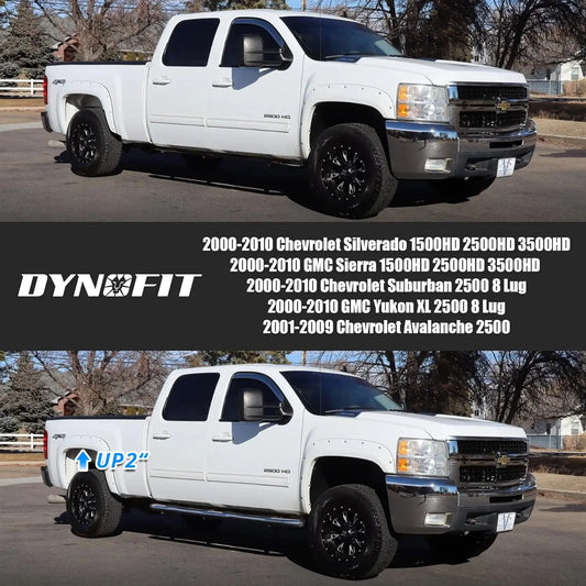 Dynofit 2" Lift Block Kit for 2000-2010 Chevy Silverado GMC Sierra 2WD 4WD Fitment