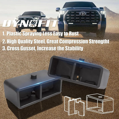 Dynofit 3" Front and 2" Rear Leveling Lift Kits for 2007-2021 Toyota Tundra