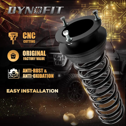 Dynofit 2" Front Leveling Lift Kits for Dodge Ram 1500 2500 3500 4wd Easy Installation
