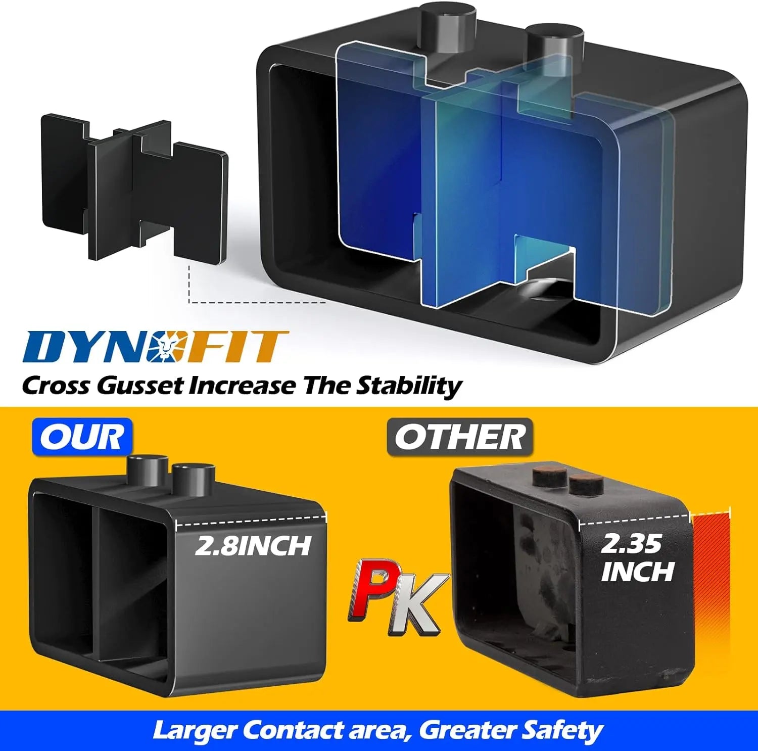 Dynofit 3" Rear Lift Blocks for 2004-2020 Ford F150 2WD 4WD VS other