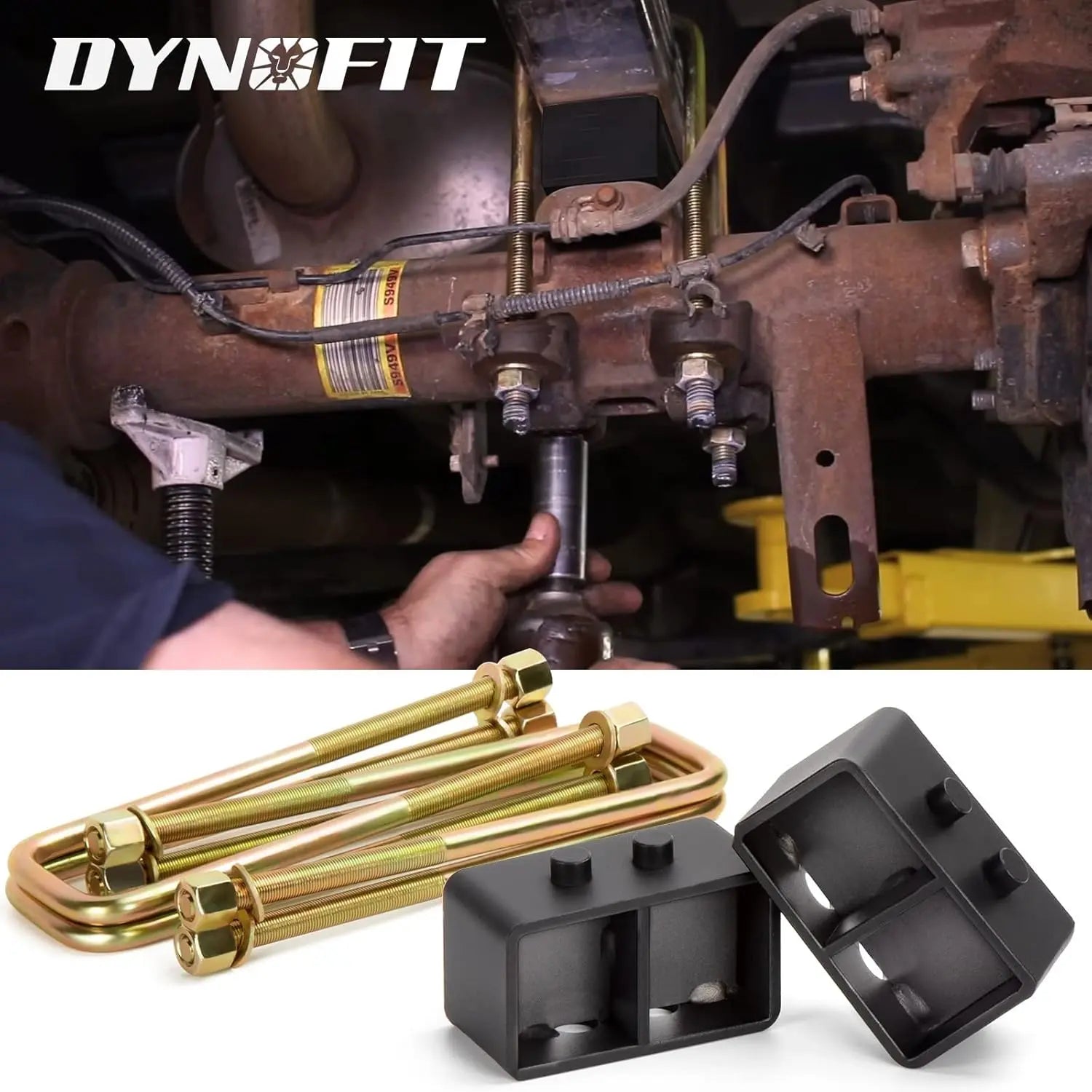 Dynofit 3" Rear Lift Blocks for 2004-2020 Ford F150 2WD 4WD Installation