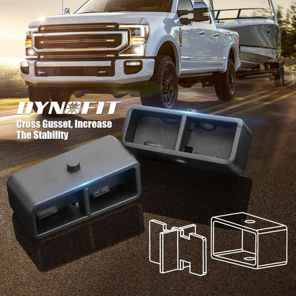 Dynofit 2" Rear Lift Block Kits for 1999-2010 Ford F250 F350 Super Duty 2WD 4WD