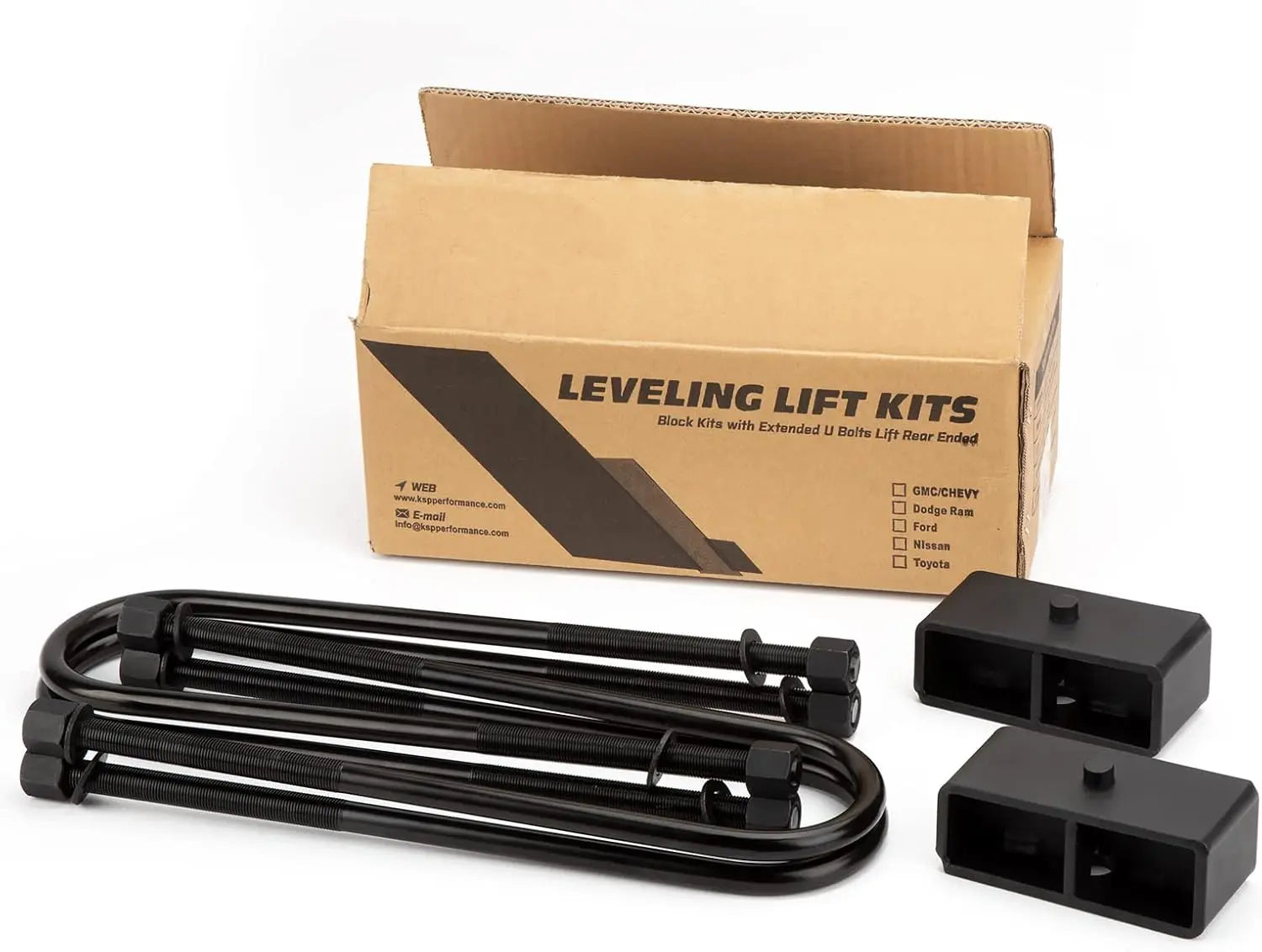 Dynofit 2" Rear Lift Block Kits for 1999-2010 Ford F250 F350 Super Duty 2WD 4WD
