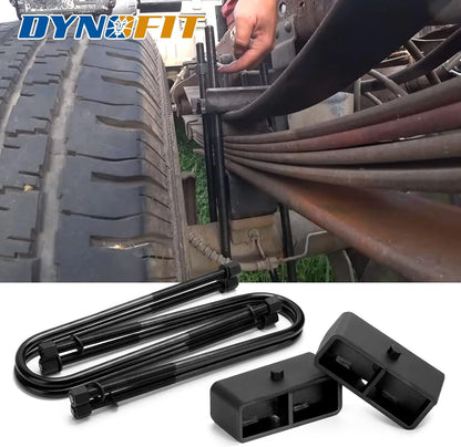 Dynofit 2" Rear Lift Block Kits for 1999-2010 Ford F250 F350 Super Duty 2WD 4WD Installation