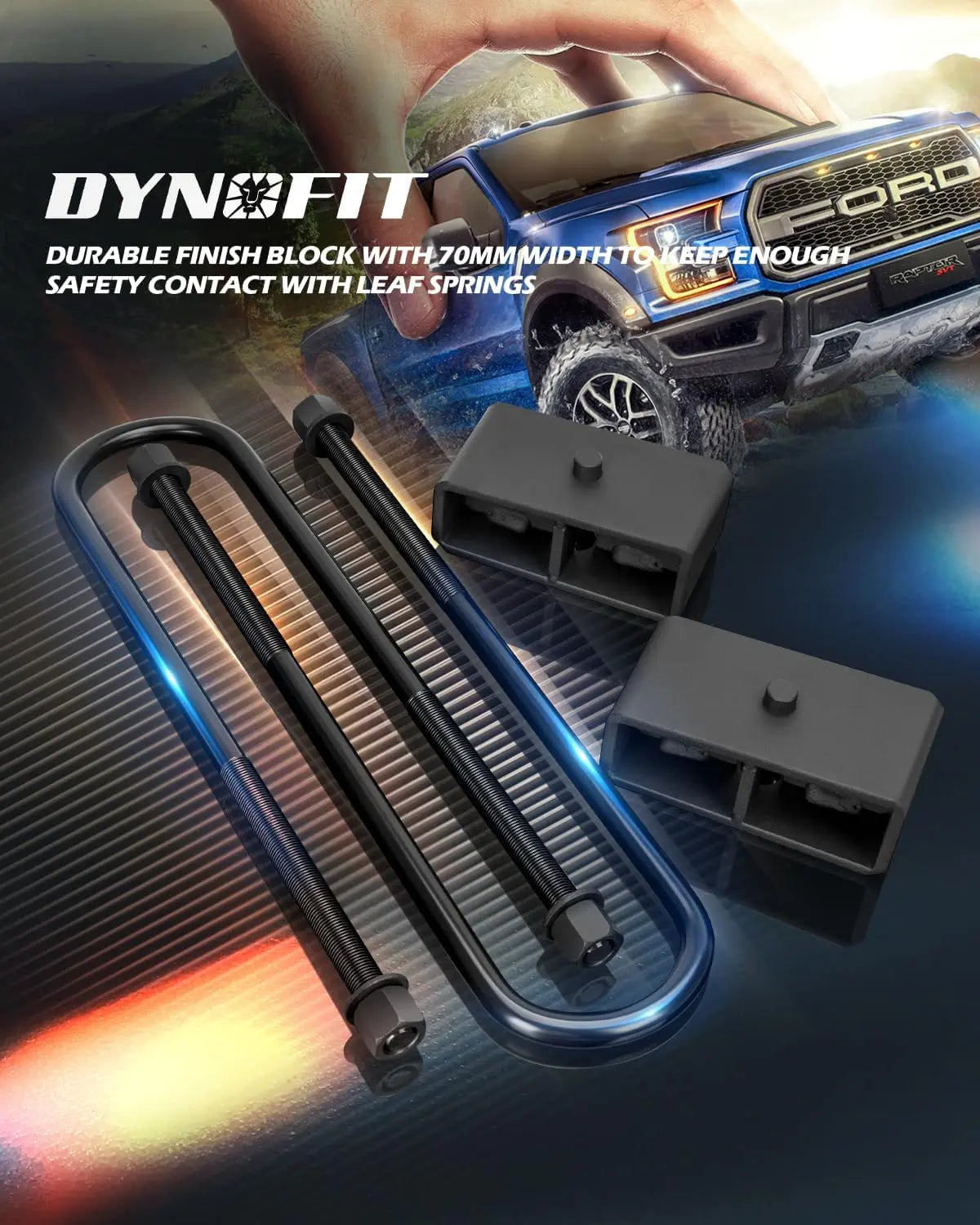 Dynofit 2" Rear Lift Kits for 2011-2024 Ford F250 F350 Super Duty 2WD 4WD