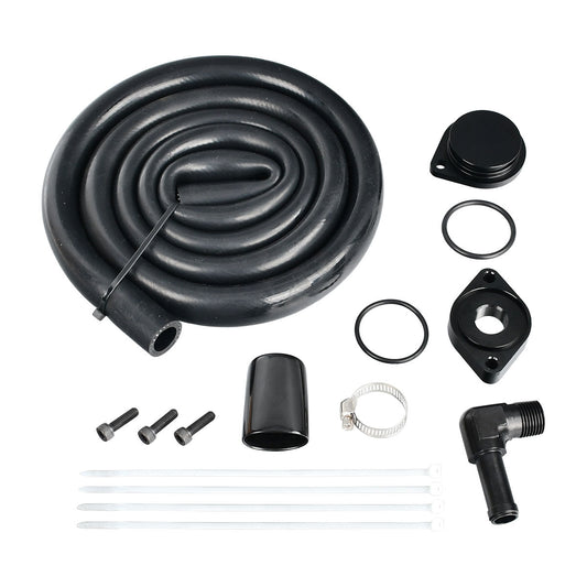 Crank Case Vent Reroute Basic Kit For 2011-2016 Ford 6.7L Powerstroke Diesel Dynofit