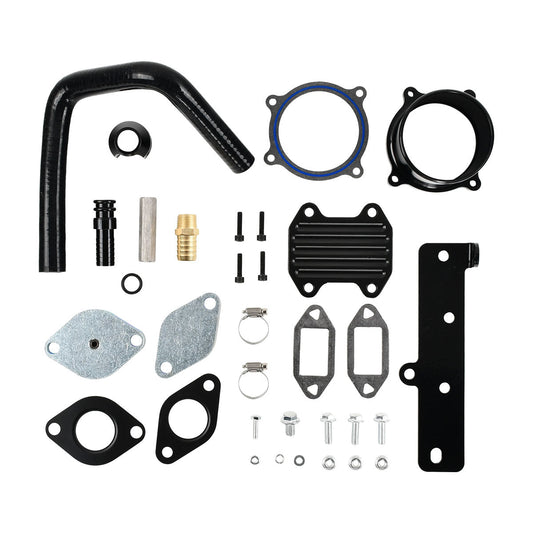 EGR Delete Kit with EGR Plate Cooler & Throttle Valve Delete for 2013–2018 Dodge Ram 6.7L Cummins Diesel