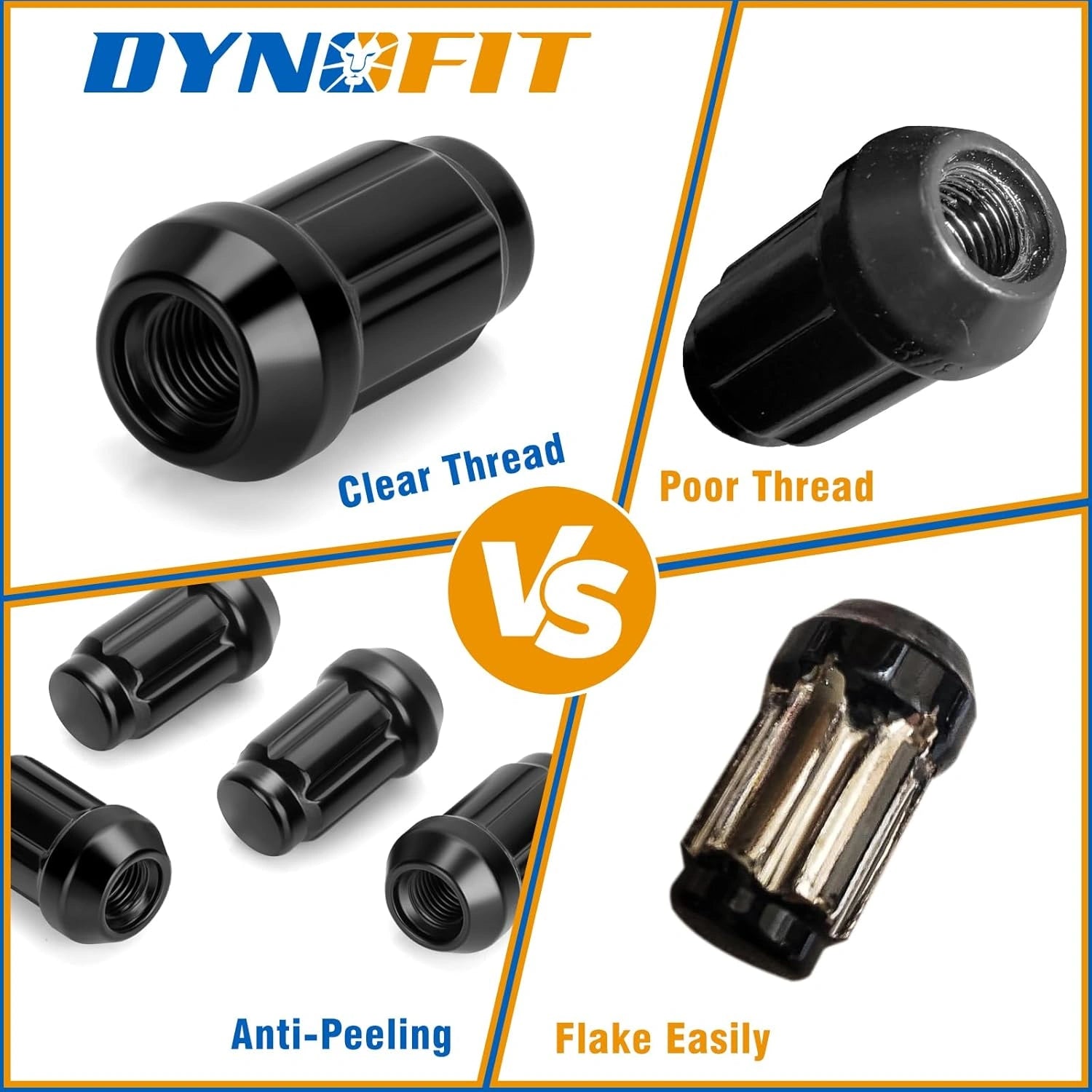 Dynofit 16PCS 3/8"-24 Lug Nuts introduction